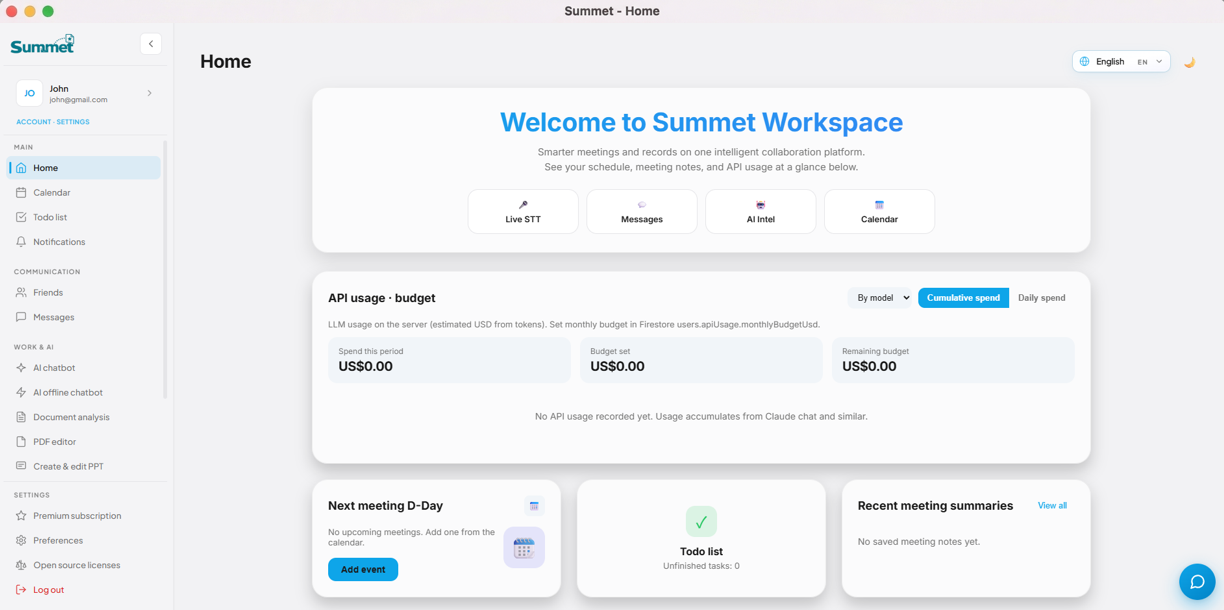 Summet Dashboard